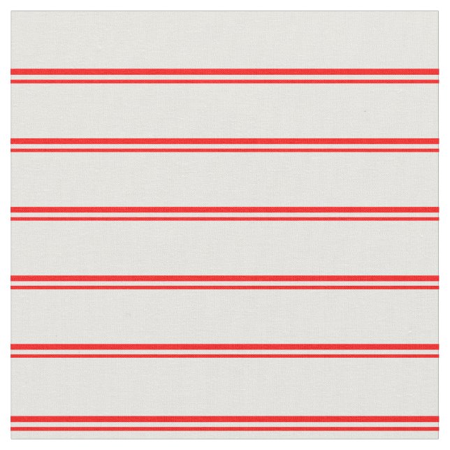 Tissu Lignes rouges et blanches (Fermer)