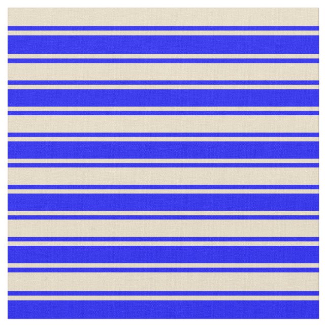 Tissu Lignes Tan et Bleu (Fermer)