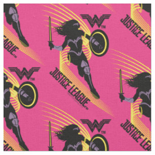 Tissu Ligue de Justice   Wonder Woman Icon Silhouette