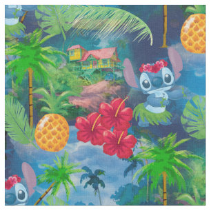 Tissu Lilo & Stich Motif de point
