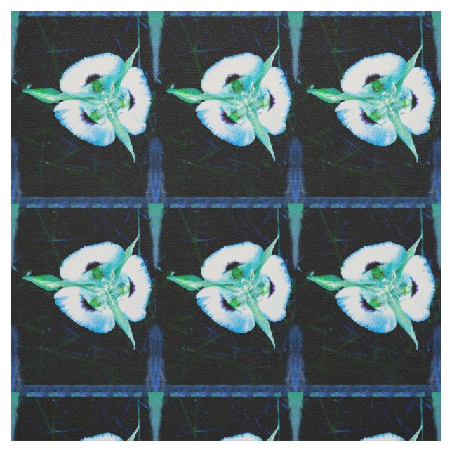 Tissu Lily de fée bleue (Échantillon)