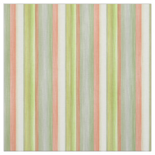 Tissu Lime Green Coral Range Watercolor Stripes Motif
