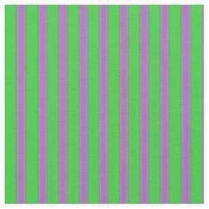 Tissu Lime Green et orchidée Motif rayé/à trait