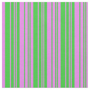Tissu Lime Vert & Violet Coloré Striped/Linked Motif