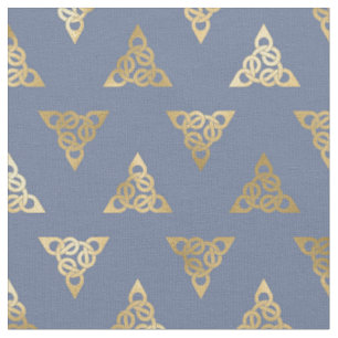 Tissu Lindisfarne celtique Gold inspiré des noeuds sur 