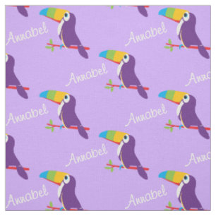 Tissu L'industrie graphique d'oiseau de toucan appelée