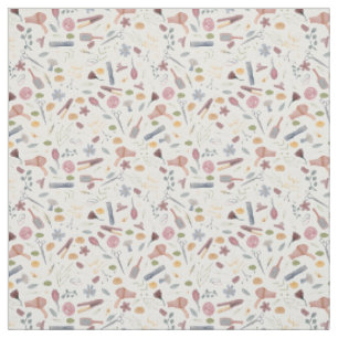 Tissu Liste des cheveux Motif Aquarelle