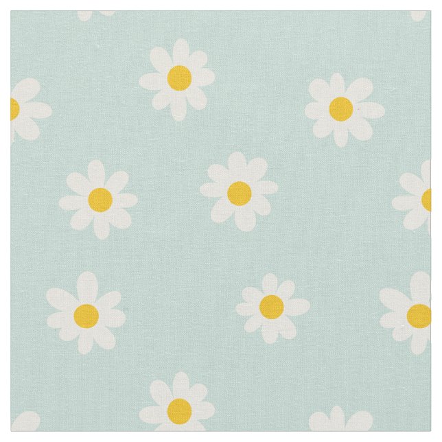 Tissu Little Daisies / soft teal  (Fermer)