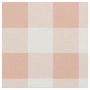Tissu Little One Buffalo Check - abricot poussiéreux