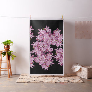 Tissu L'orchidée pourpre tropicale de Cattleya fleurit