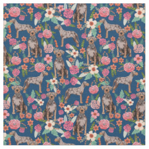Tissu louisiana catahoula leopard de mer vintage florale