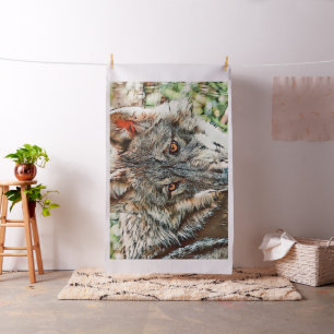 Tissu loup cinglé
