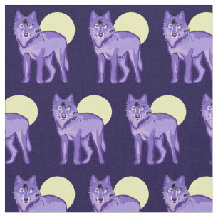 Tissu Loup pourpre cool