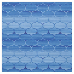Tissu Lumière géométrique au motif peint bleu-foncé