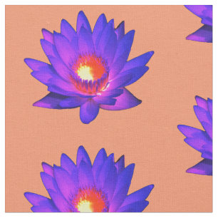 Tissu lumineux de fleur de Lotus