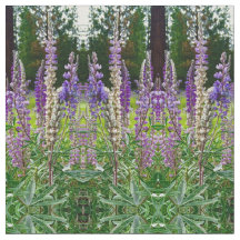 Lupines toutes dans une rangée