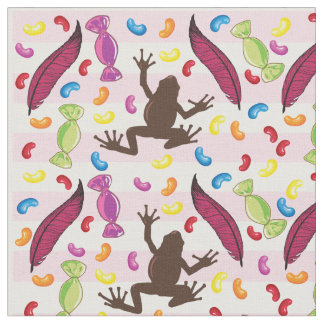 Tissu Magasin Candy Chocolate Frogs Fabric