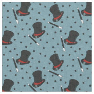 Tissu Magiciens Casquettes, Bandes magiques et étoiles B