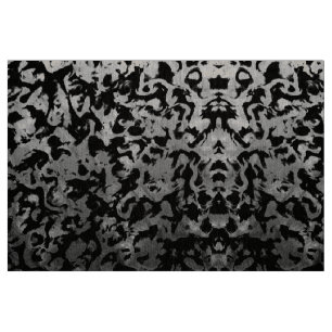 Tissu Magie Abstraite - Noir argenté