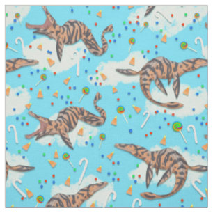 Tissu Magique Candy Crunch Préhistorique Liopleurodon