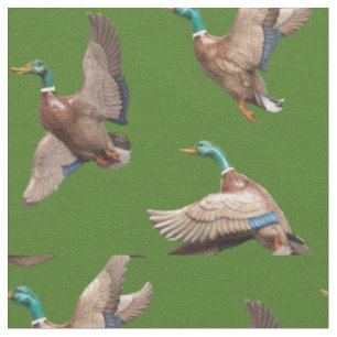 Tissu Mallard Ducks Lake House Country Fabric