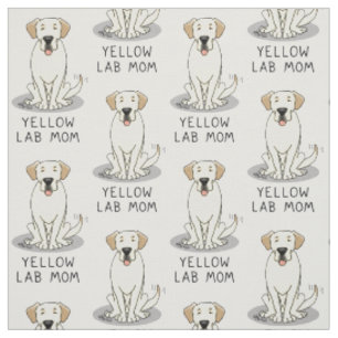 Tissu Maman du laboratoire jaune (maman du Labrador Retr