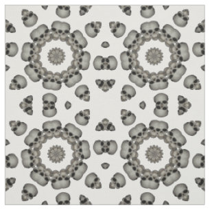Tissu Mandala de crâne humain effrayant