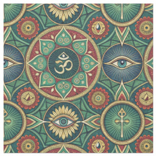 Tissu Mandala Zen de symbole sacré - Motif spirituel