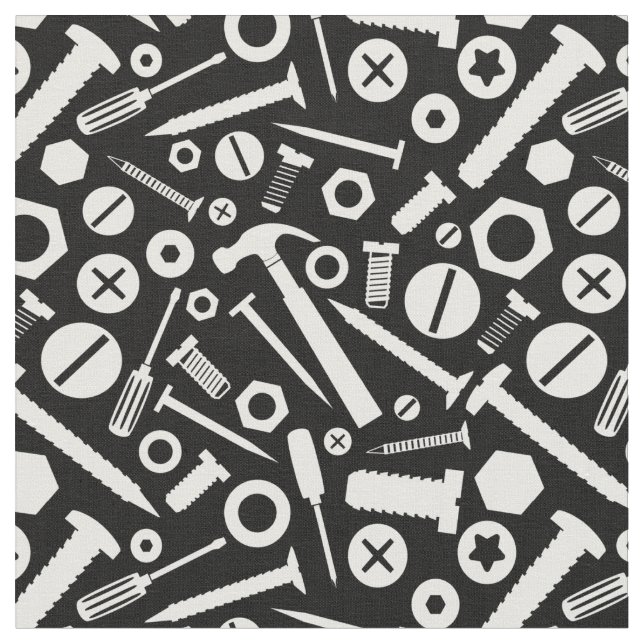 Tissu Manyman DO-IT-YOURSELF Mister Fixit Hammer Nuts Ou (Fermer)