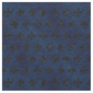 TISSU MARBRE ROYAL1 NOIR ET GRUNGE BLEUE