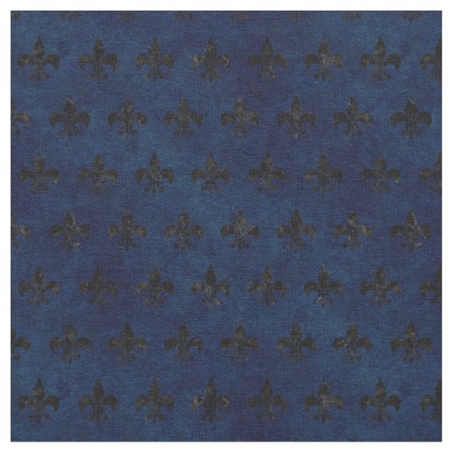 TISSU MARBRE ROYAL1 NOIR ET GRUNGE BLEUE (Fermer)