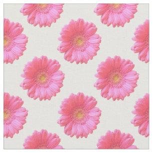 Tissu Marguerite rose de gerbera