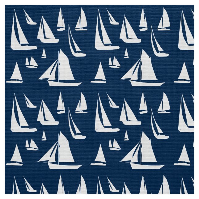 Tissu Marine Bleu Nautique (Échantillon)