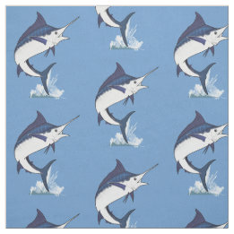Tissu Marlin bleu atlantique