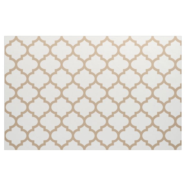 Tissu marocain Brown de motif de treillis d'amande (Yard)