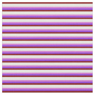 Tissu Maroon, Crème à la menthe, Orchidée et Motif viole