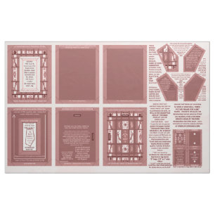 Tissu Marsala Girl Power Coudre Motif Frame & Brooch