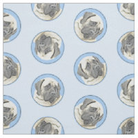 Mastiff anglais Peinture Fawn Original Pet Dog Art