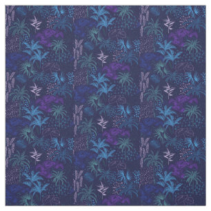 Tissu Memphis Style Tropical Ferns Palm Foliage DO-IT-YO