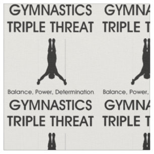 Tissu Menace SUPÉRIEURE de triple de gymnastique
