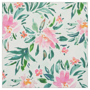 Tissu Menthe de rose de BRUISSEMENT florale