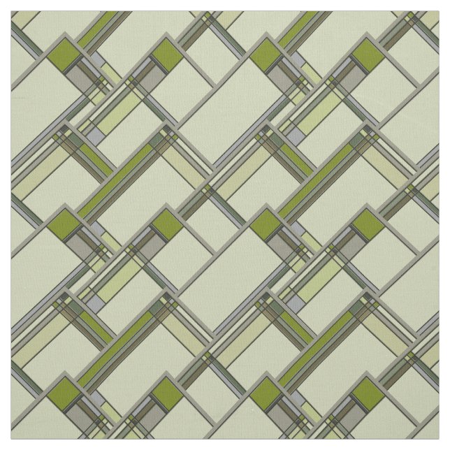 Tissu Merveilleux Green Arts & Artistes Motif géométriqu (Échantillon)