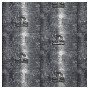 Tissu Metallic Style Libra Zodiac Sign