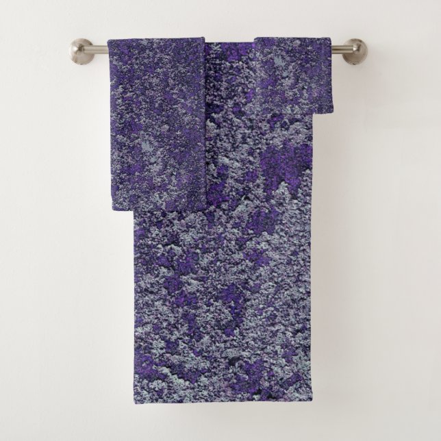 Tissu métallique rouillé foncé Royal violet Abstra (En situation)