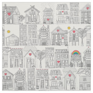 Tissu météo crayon amour