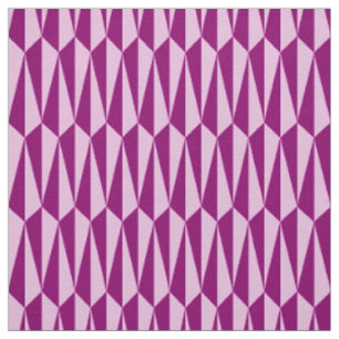 Tissu Mi-siècle géométrique, prune et orchidée