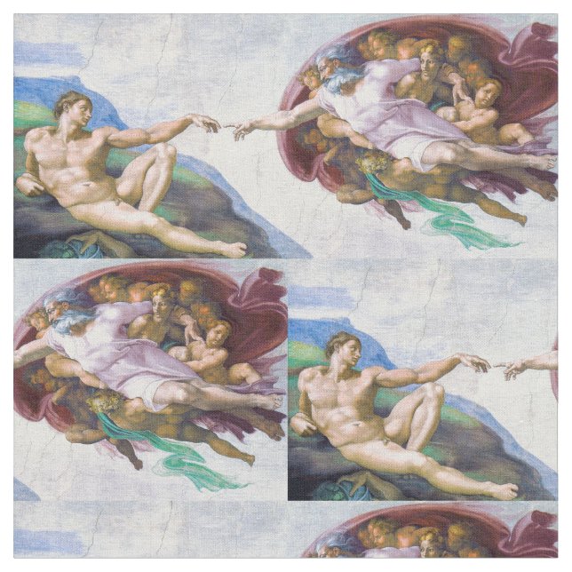 Tissu Michelangelo - Création d'Adam Isolé (Fermer)