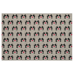 Tissu Mickey et Minnie Mariage
