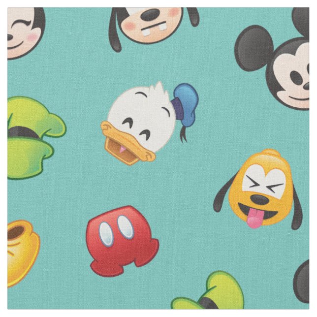 Tissu Mickey & Friends Emoji Motif (Fermer)