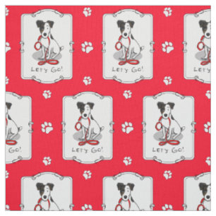 Tissu Mignon, Allons-y ! Jack Russell Terrier (tricolore